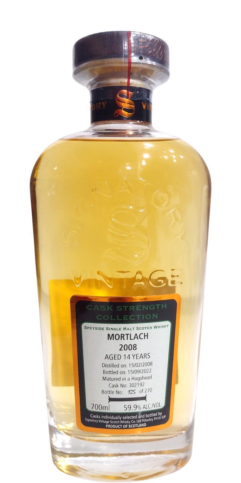 Mortlach 2008 SV Cask Strength Collection