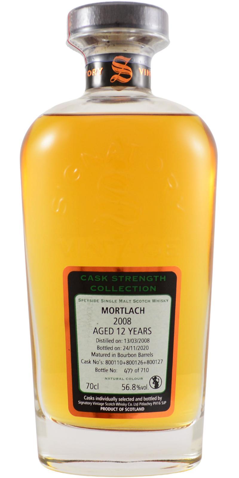 Mortlach 2008 SV Cask Strength Collection