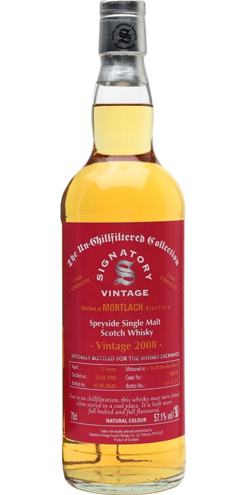 Mortlach 2008 SV The Un-Chillfiltered Collection - Cask Strength