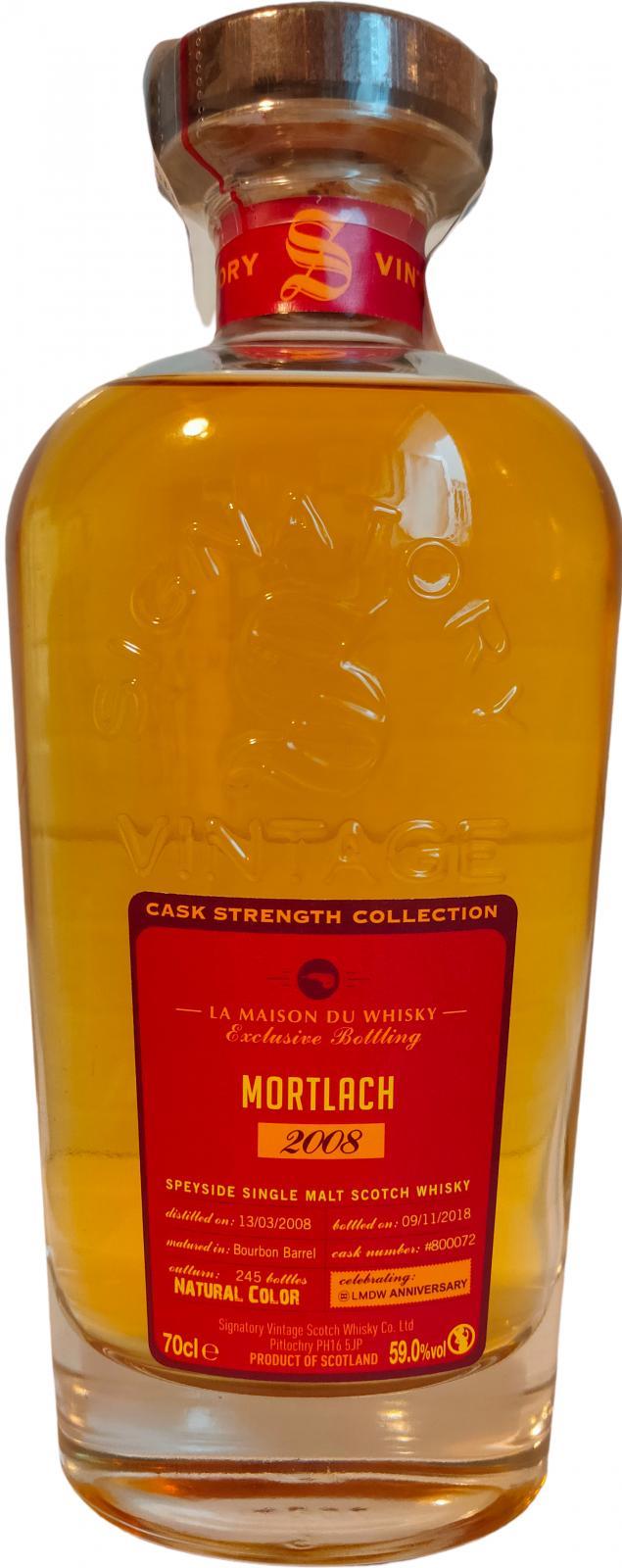 Mortlach 2008 SV Cask Strength Collection