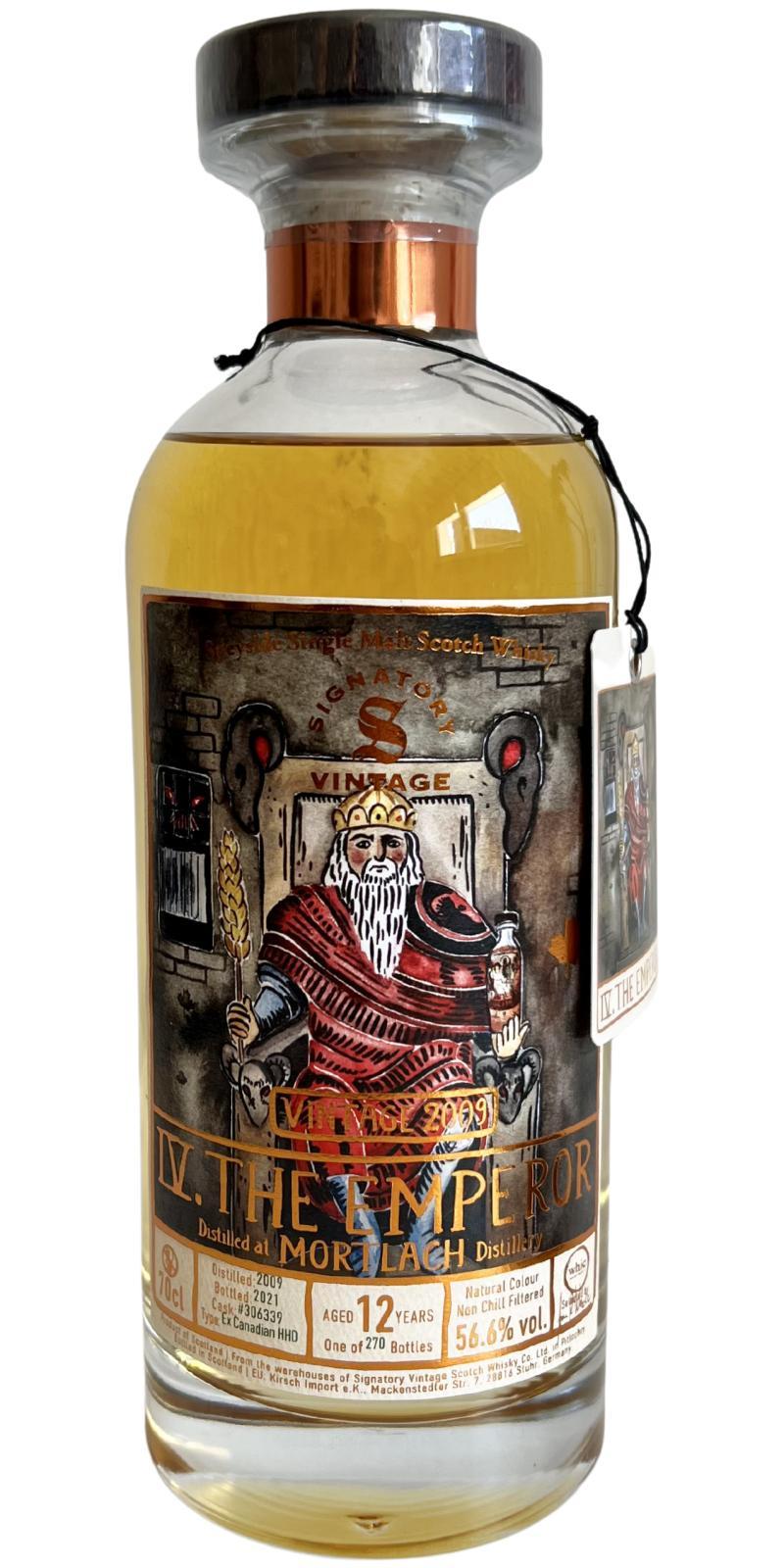 Mortlach 2009 SV Whic Tarot - IV The Emperor