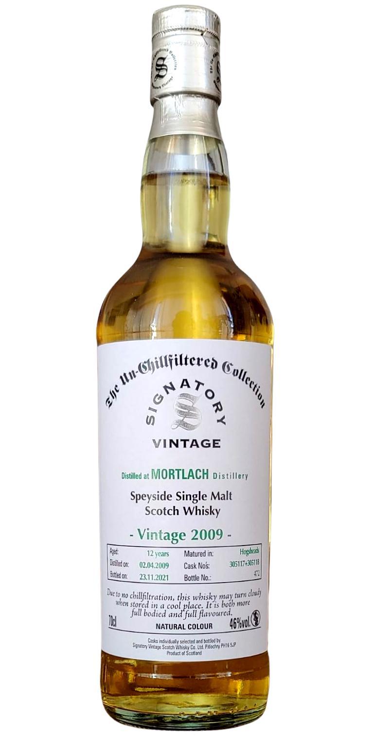 Mortlach 2009 SV The Un-Chillfiltered Collection