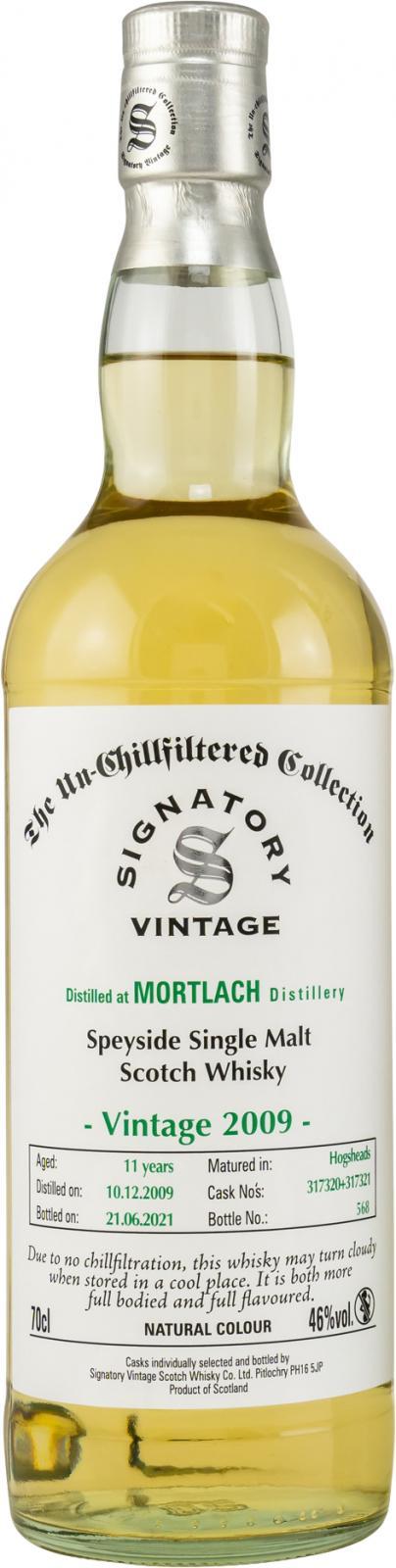 Mortlach 2009 SV The Un-Chillfiltered Collection