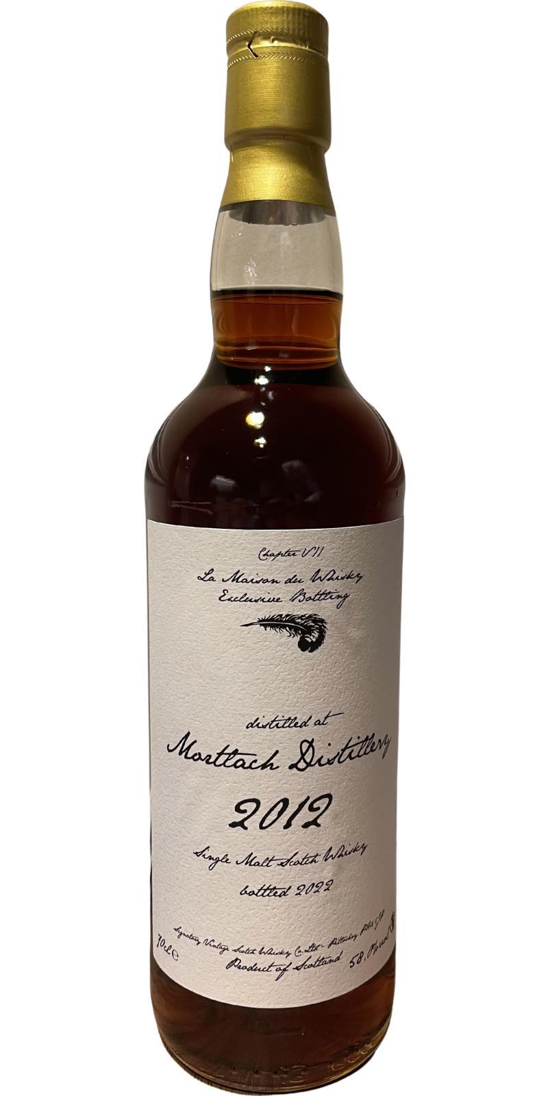 Mortlach 2012 SV Collection Plume