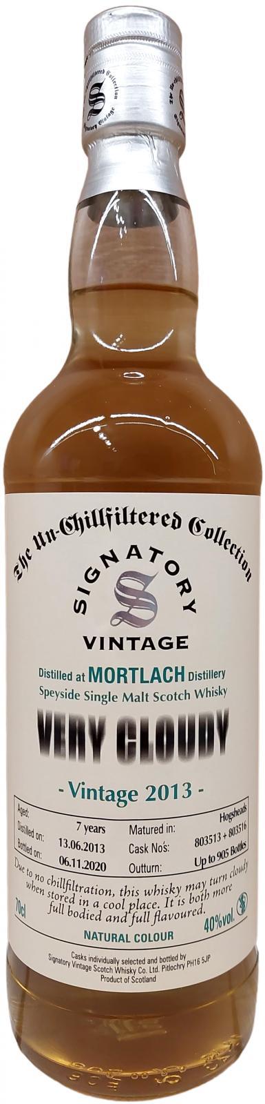 Mortlach 2013 SV The Un-Chillfiltered Collection - Very Cloudy