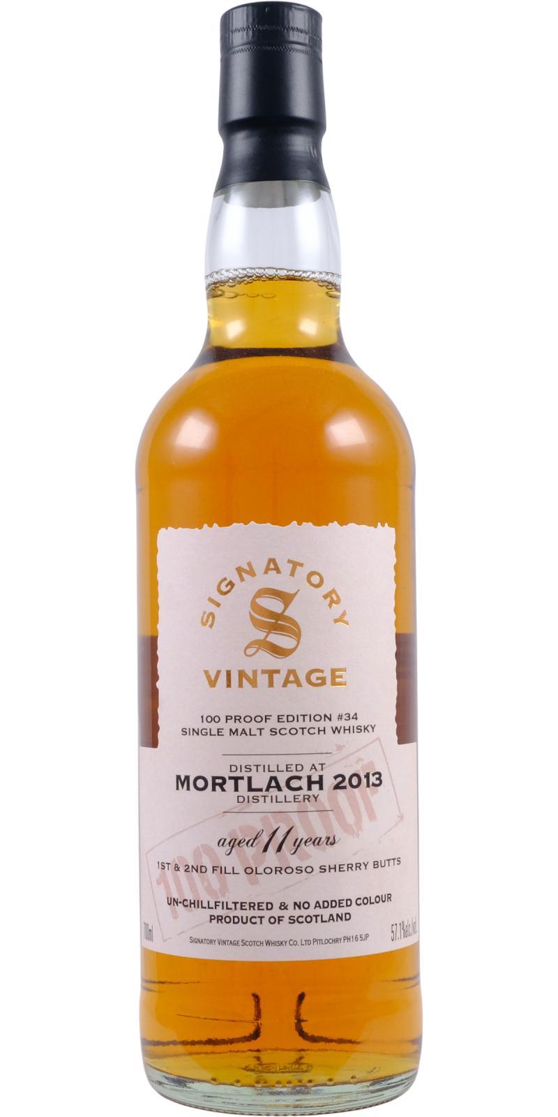Mortlach 2013 SV 100 Proof - Edition #34