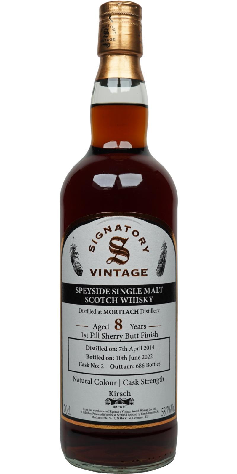 Mortlach 2014 SV Cask Strength Collection