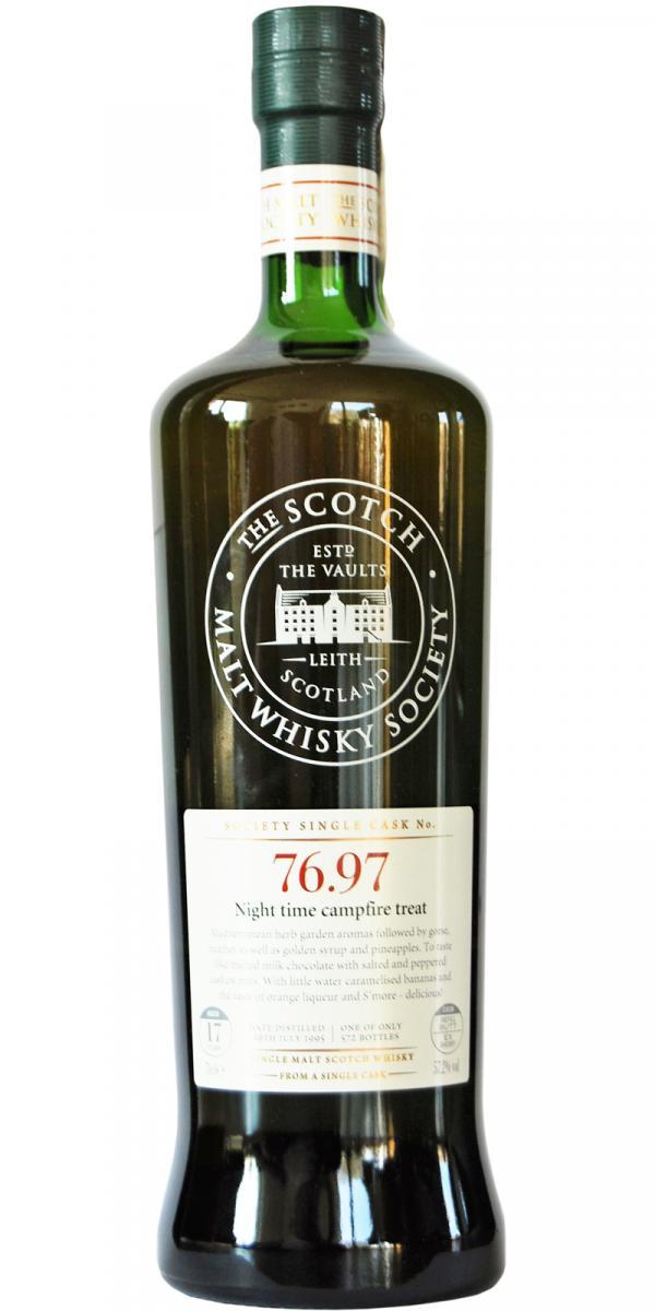 Mortlach 1995 SMWS 76.97 Night time campfire treat