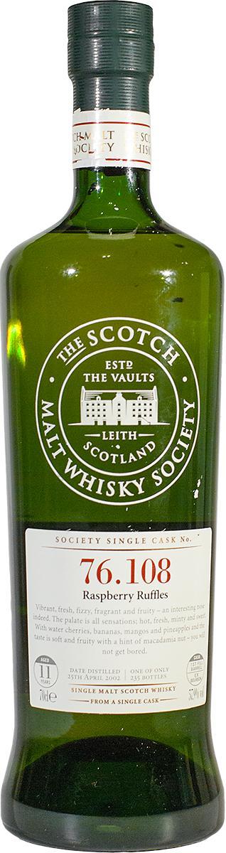 Mortlach 2002 SMWS 76.108 Raspberry Ruffles