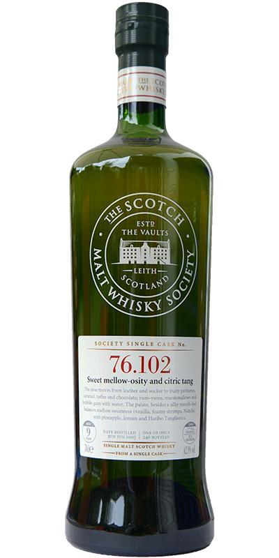 Mortlach 2003 SMWS 76.102 Sweet mellow-osity and citric tang