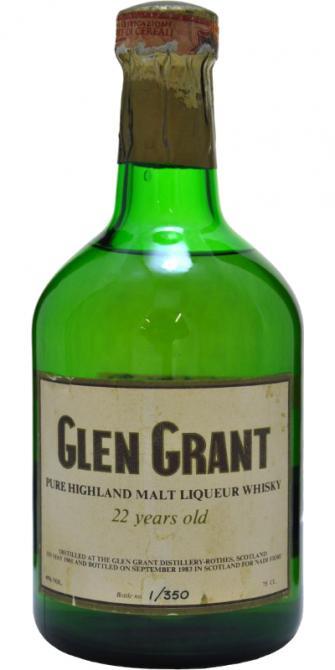 Glen Grant 1961 Pure Highland Malt Liqueur Whisky