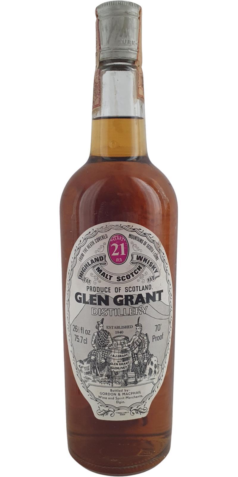 Glen Grant 21-year-old GM Licensed Bottling