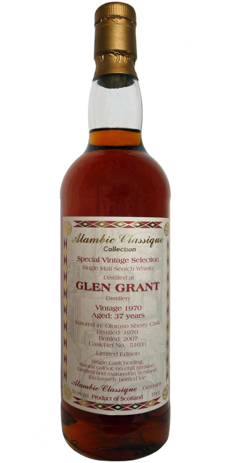 Glen Grant 1970 AC Special Vintage Selection