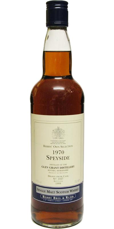 Glen Grant 1970 BR Berrys' Own Selection