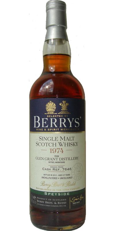 Glen Grant 1974 BR Berrys'