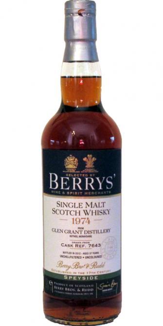 Glen Grant 1974 BR Berrys'