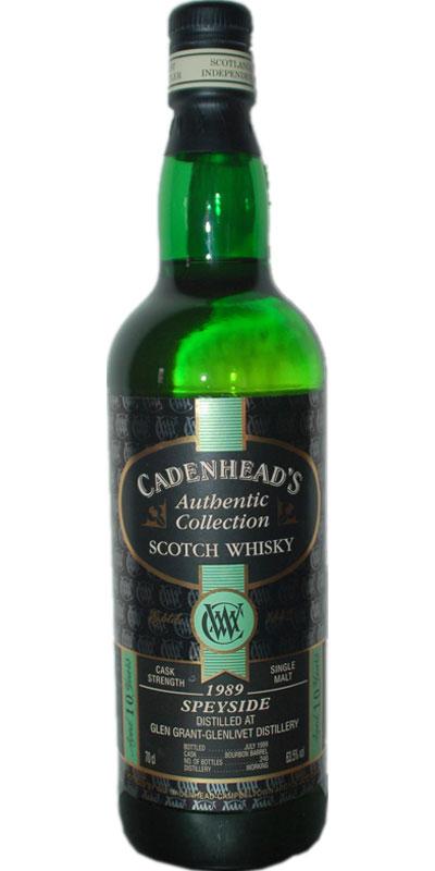 Glen Grant 1989 CA Authentic Collection