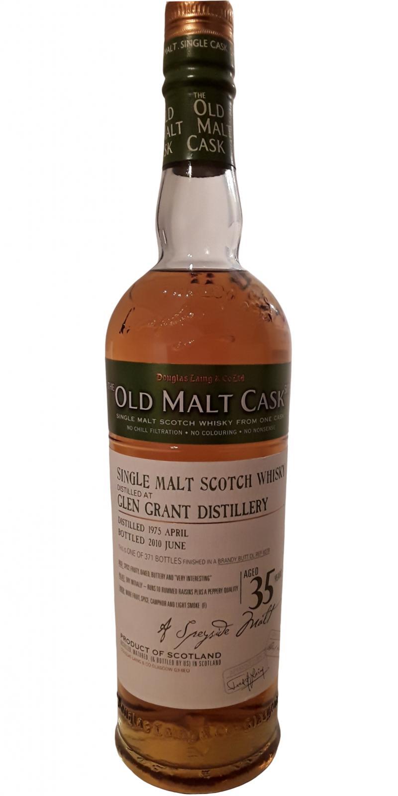 Glen Grant 1975 DL The Old Malt Cask