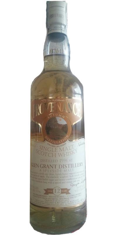 Glen Grant 1996 McG McGibbon's Provenance