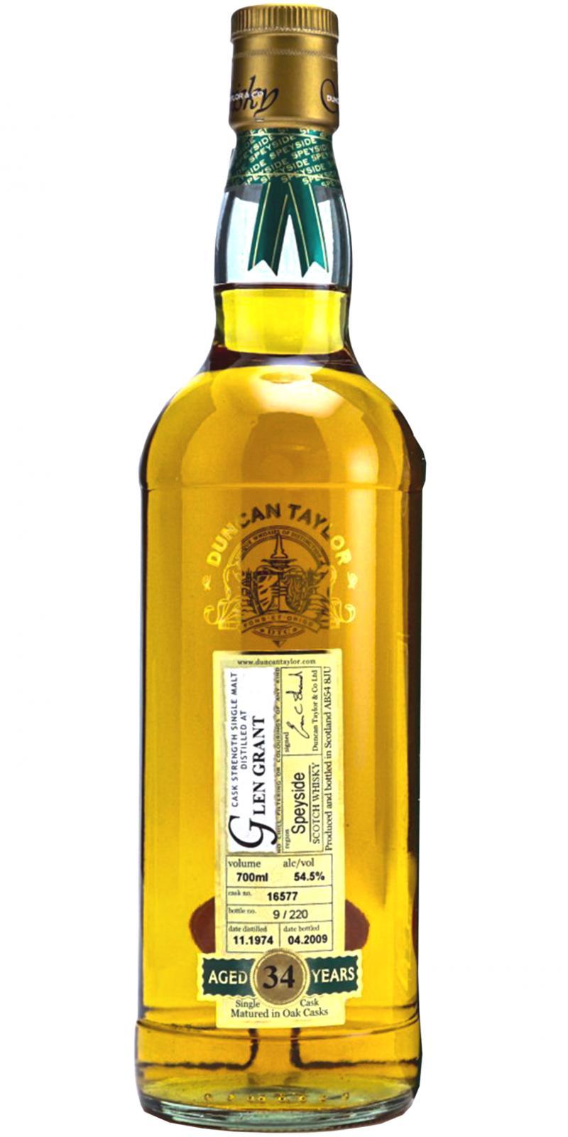 Glen Grant 1974 DT Rare Auld