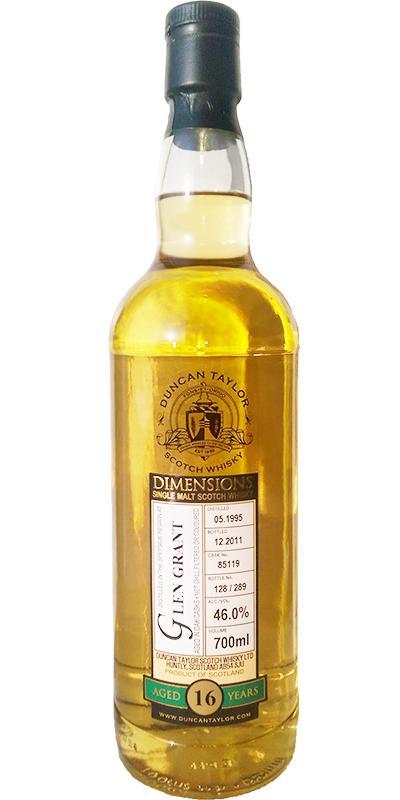 Glen Grant 1995 DT Dimensions