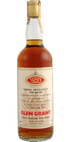 Glen Grant 1948 & 1961 GM Special Vatting to commemorate marriage of Prince of Wales to Lady Diana