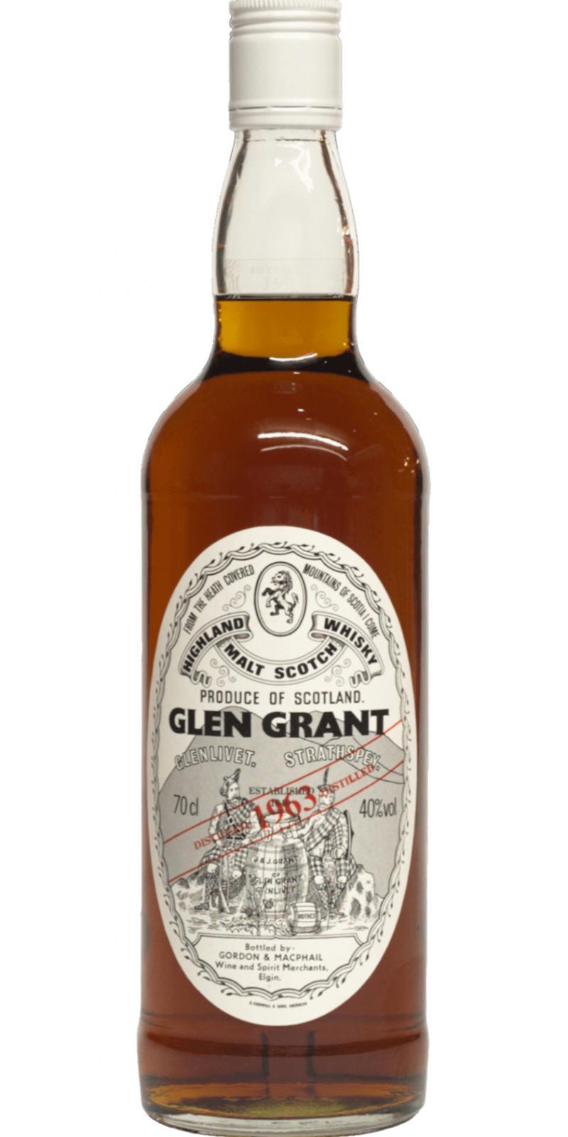 Glen Grant 1963 GM Licensed Bottling