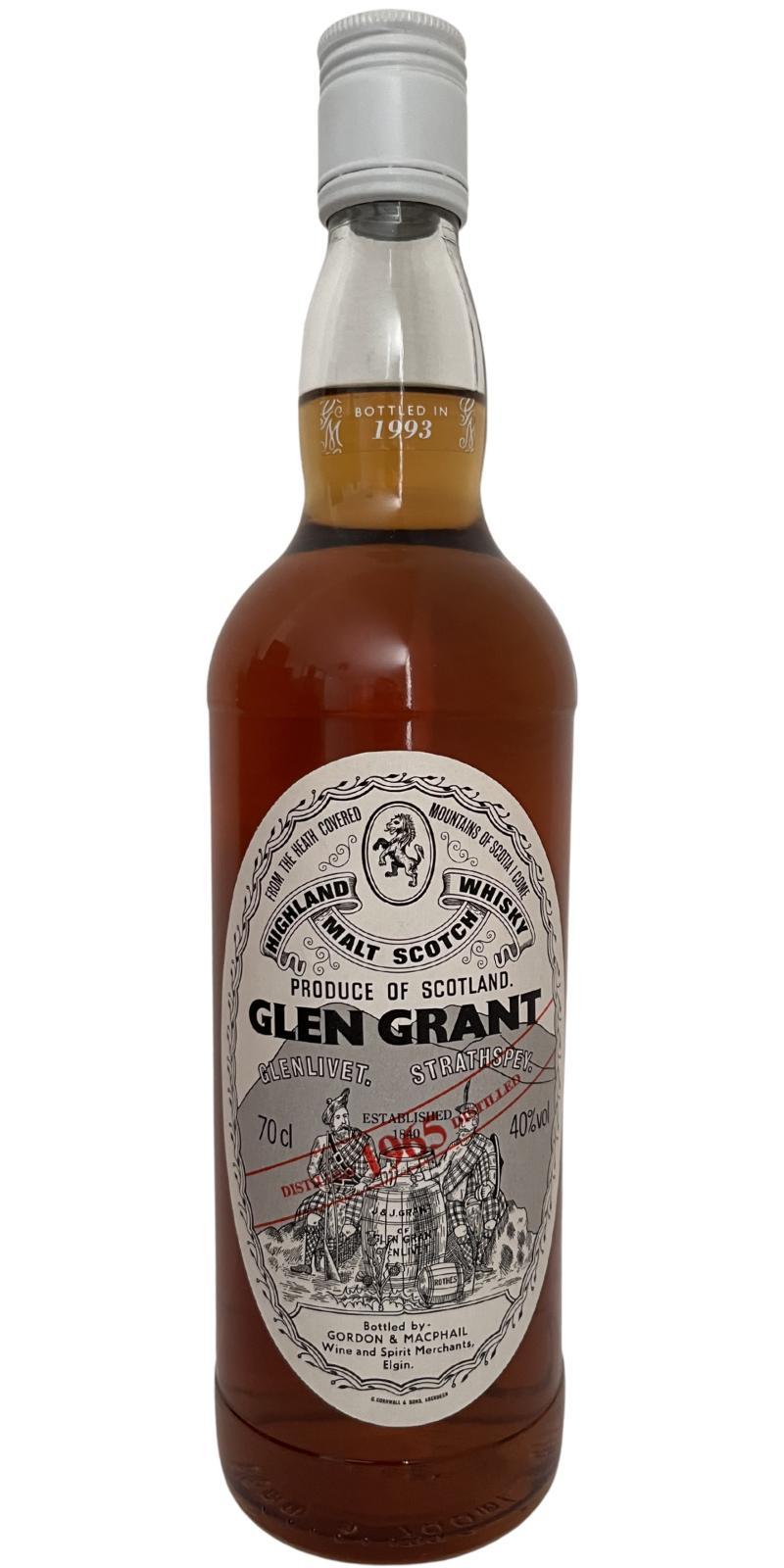 Glen Grant 1965 GM Licensed Bottling