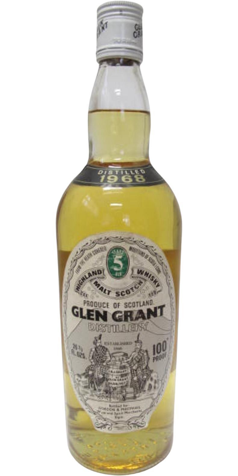 Glen Grant 1968 GM Licensed Bottling