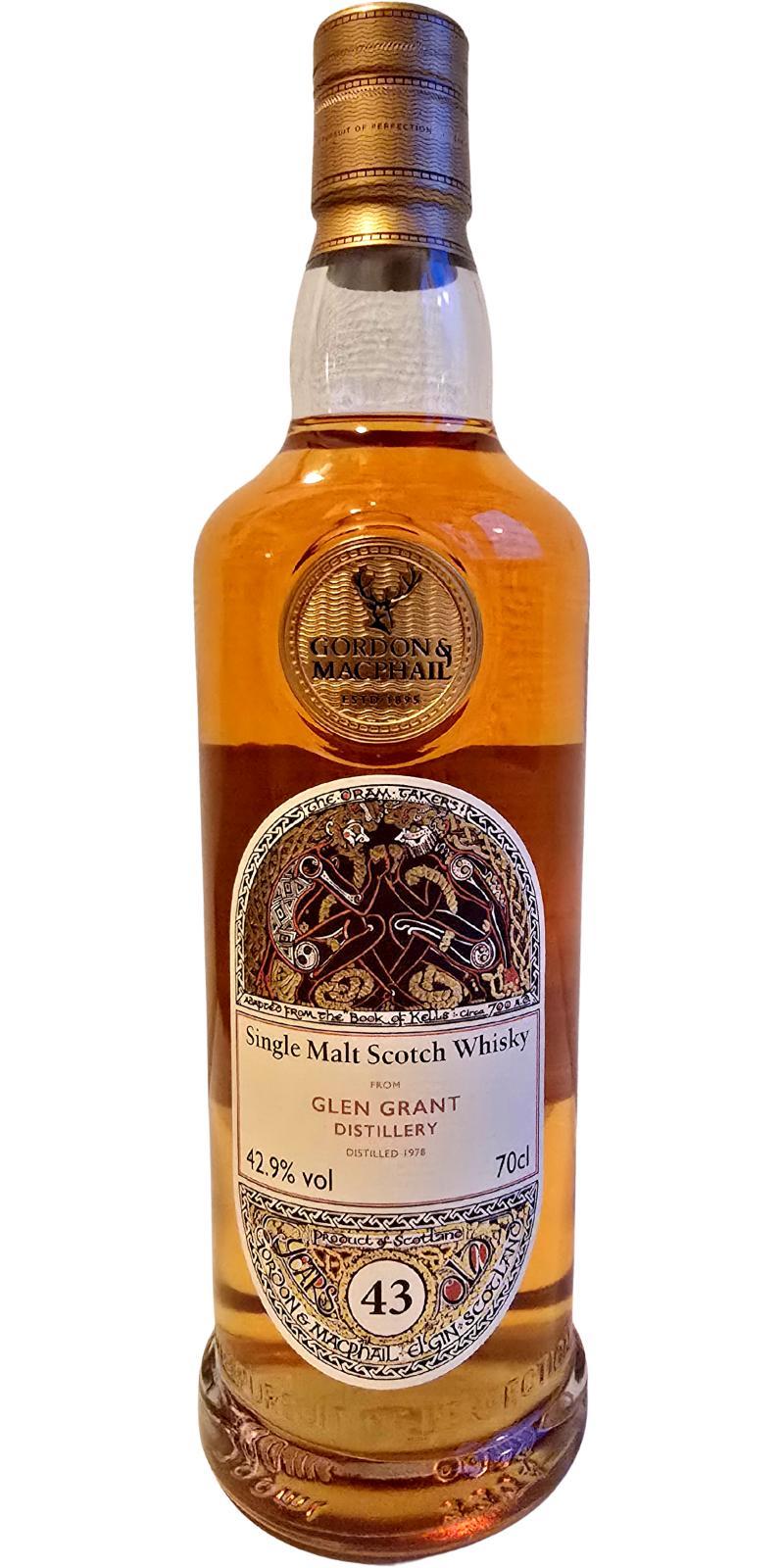 Glen Grant 1978 GM Dram Takers Collection