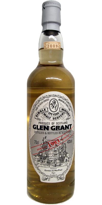 Glen Grant 1993 GM Licensed Bottling