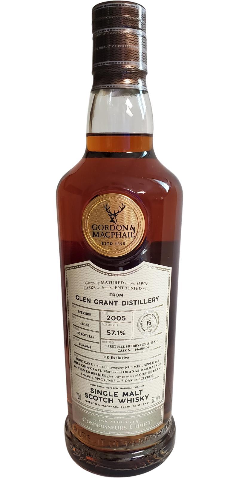 Glen Grant 2005 GM Connoisseurs Choice - Cask Strength