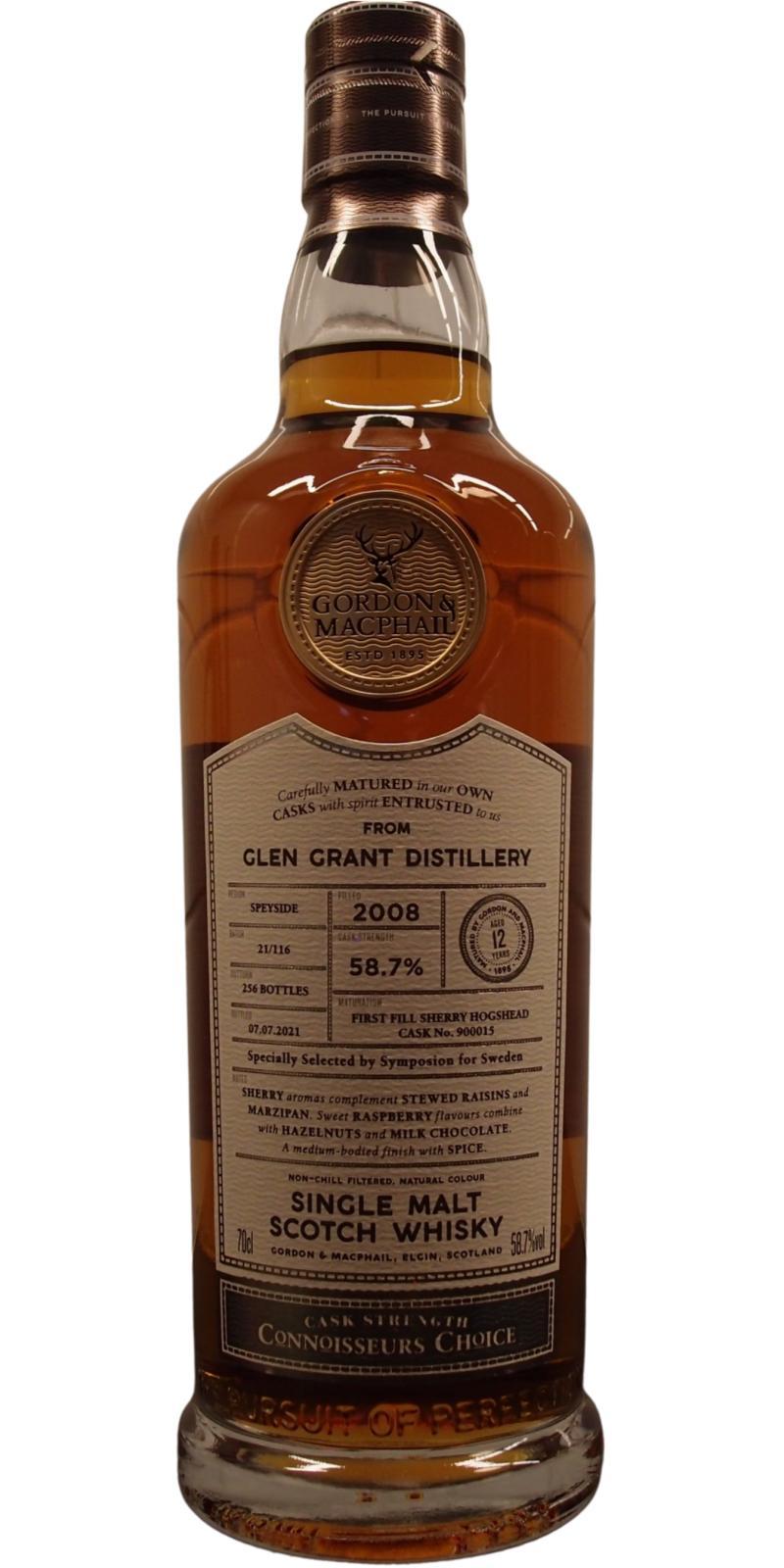 Glen Grant 2008 GM Connoisseurs Choice - Cask Strength