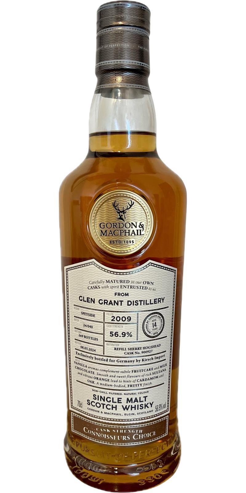 Glen Grant 2009 GM Connoisseurs Choice - Cask Strength