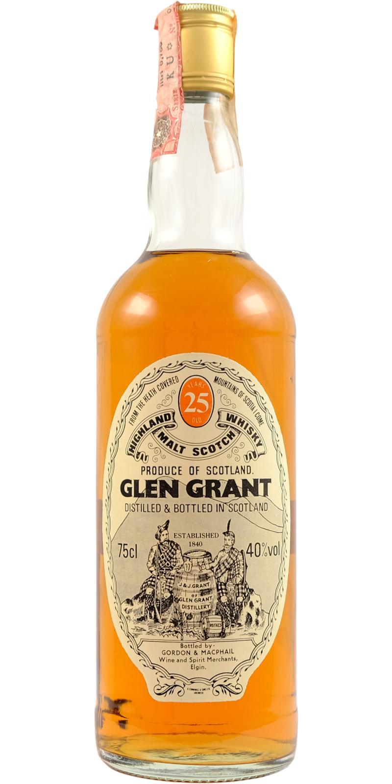 Glen Grant 25-year-old GM Licensed Bottling - Screw cap