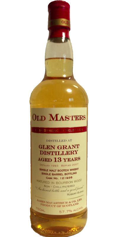 Glen Grant 1993 JM Old Master's - Cask Strength Selection