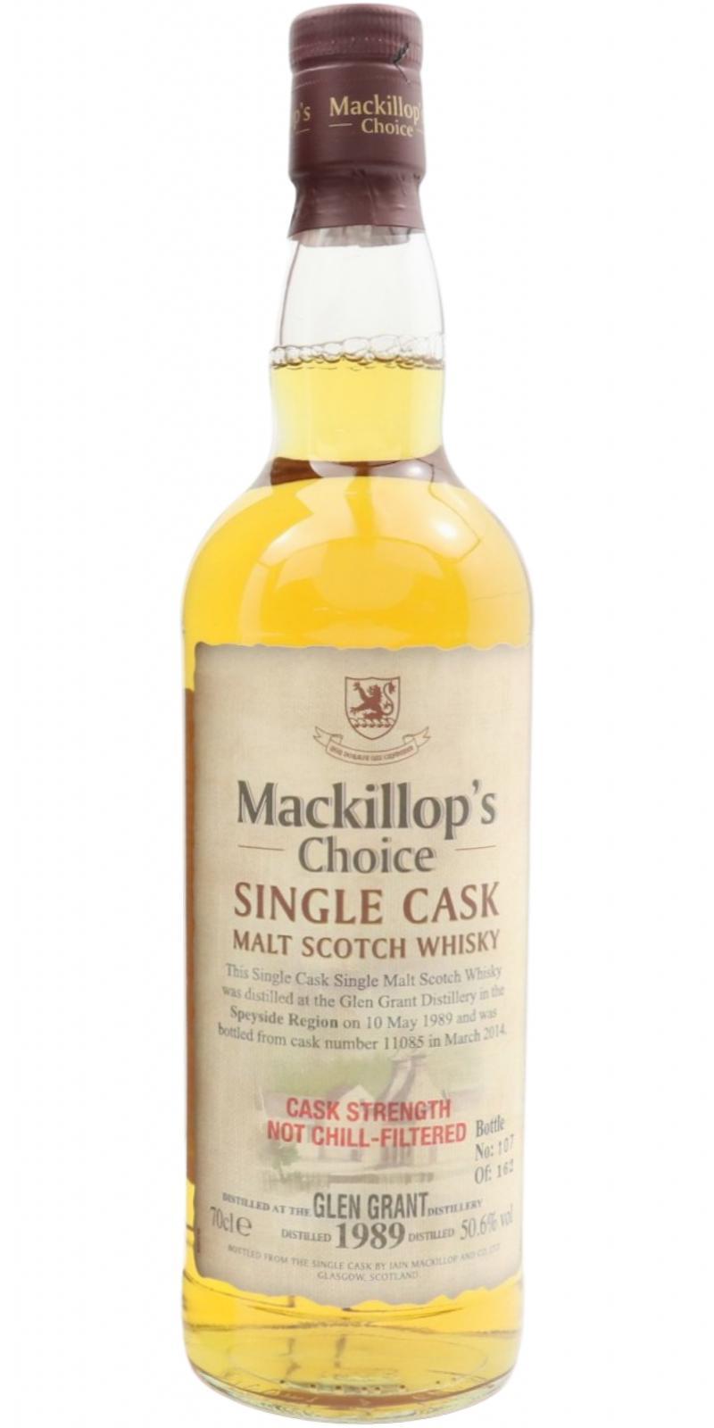 Glen Grant 1989 McC Single Cask - Cask Strength