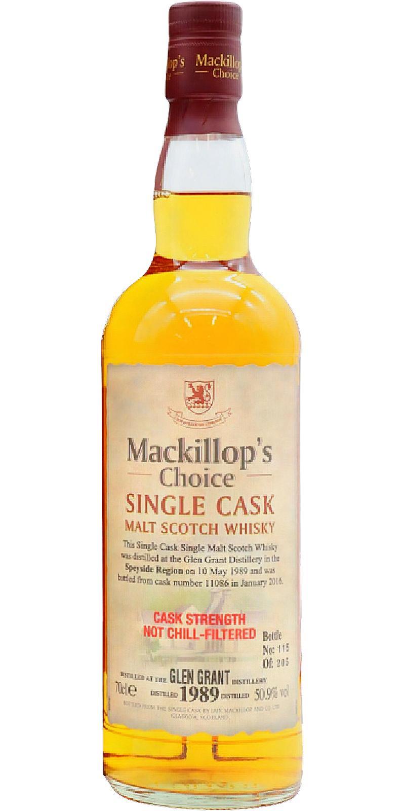 Glen Grant 1989 McC Single Cask - Cask Strength