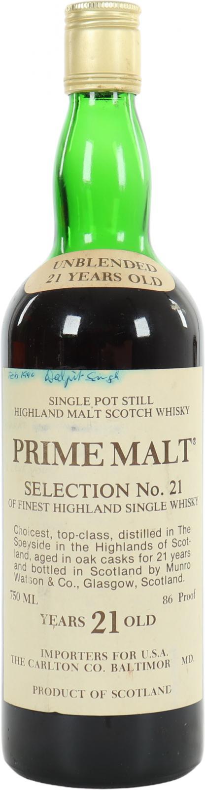 Glen Grant 21-year-old MW&C Prime Malt