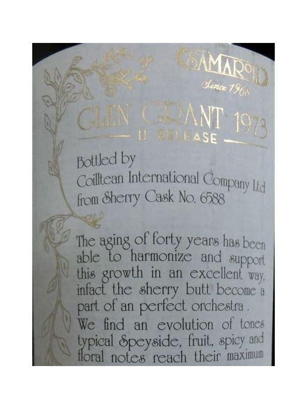 Glen Grant 1973 Sa 2nd Release