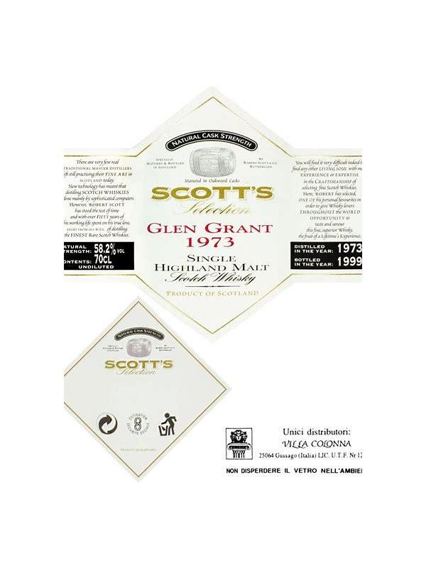 Glen Grant 1973 Sc