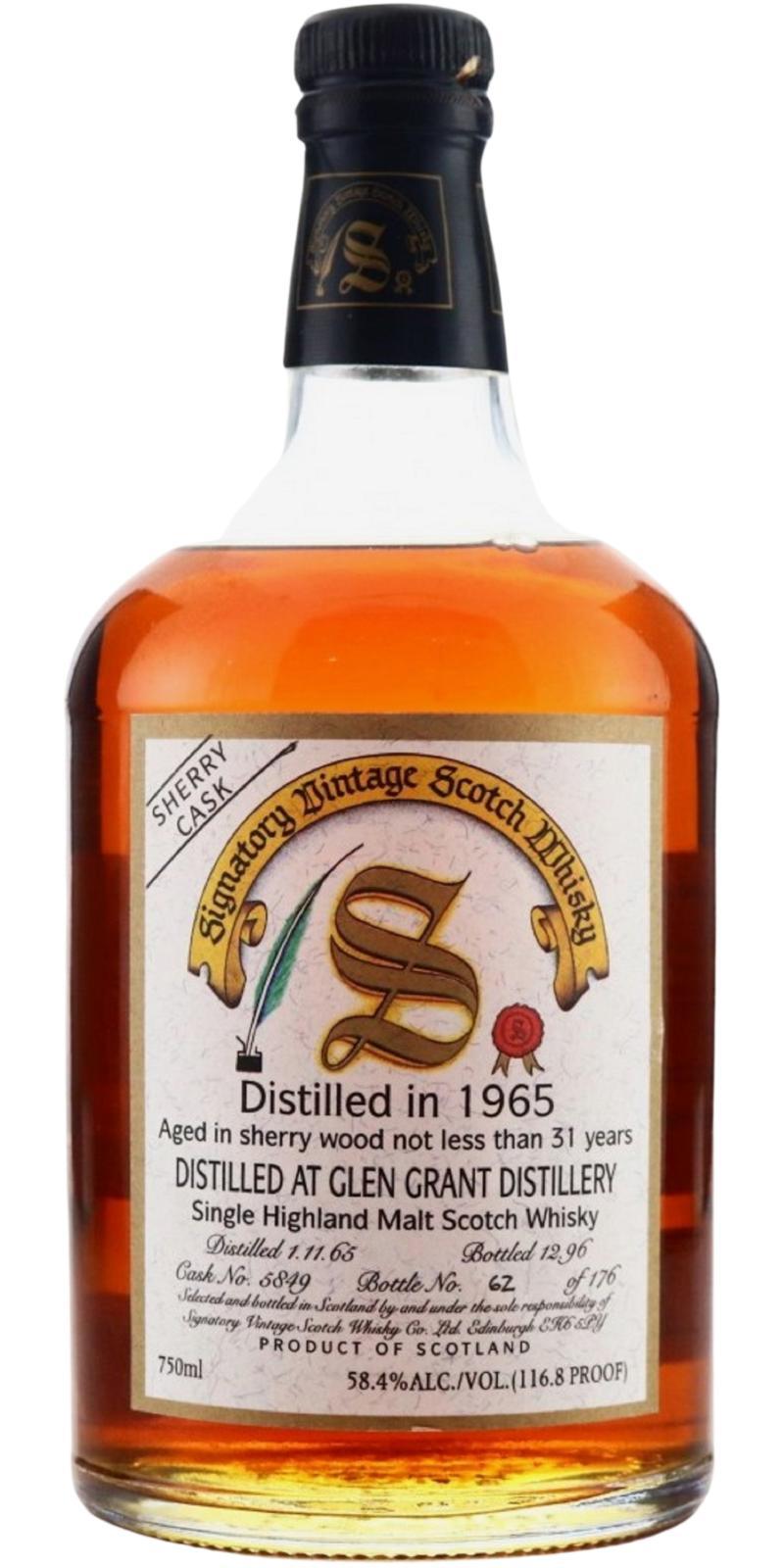 Glen Grant 1965 SV Vintage Collection - Dumpy