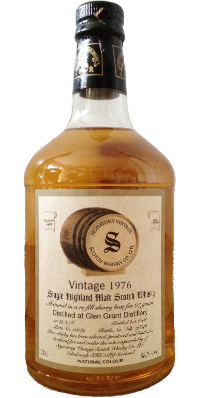 Glen Grant 1976 SV Vintage Collection - Dumpy