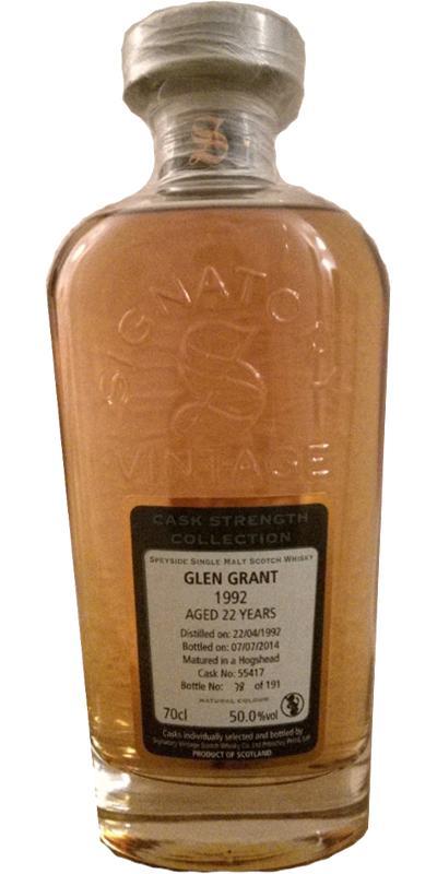 Glen Grant 1992 SV Cask Strength Collection