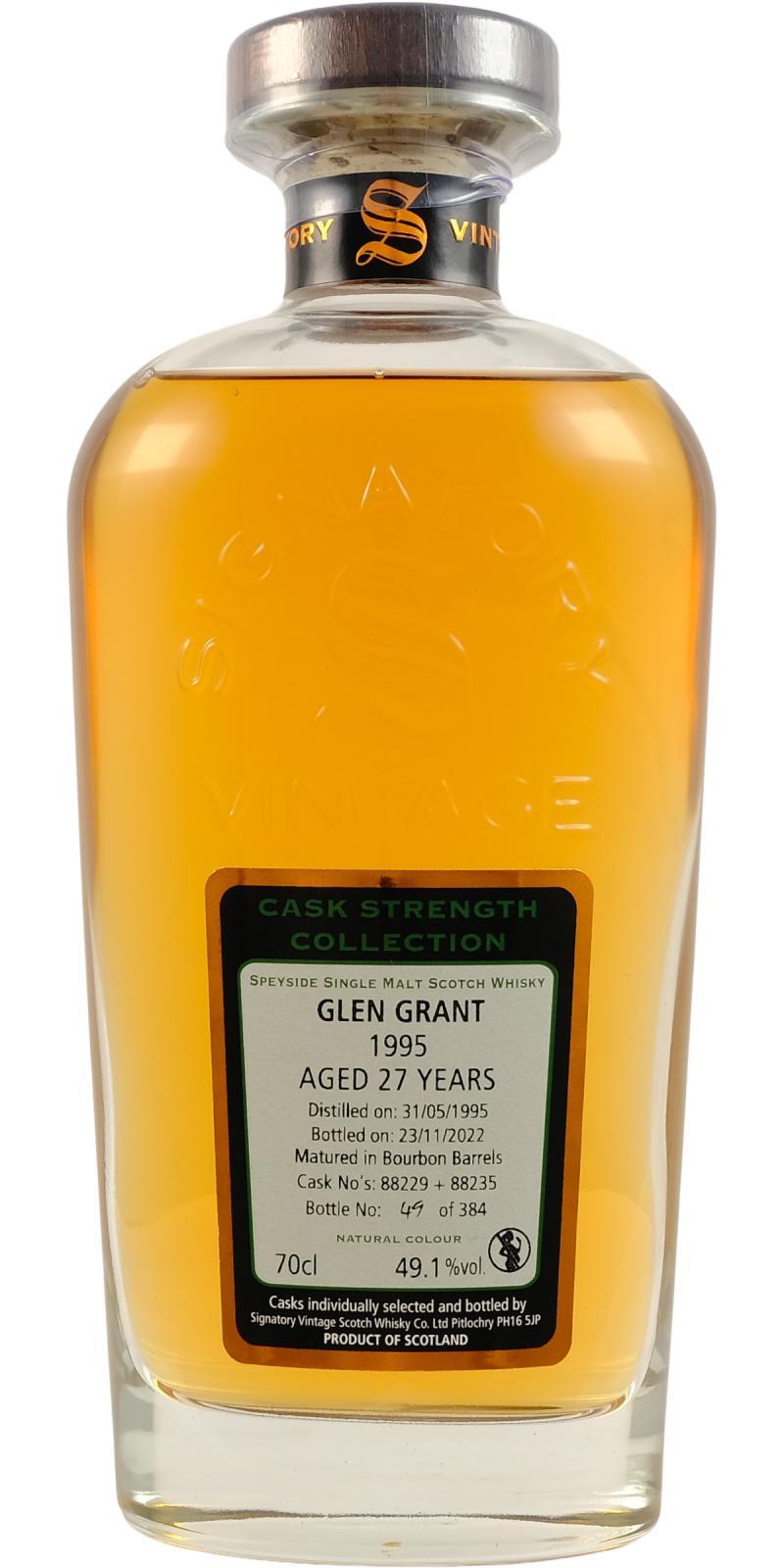 Glen Grant 1995 SV Cask Strength Collection