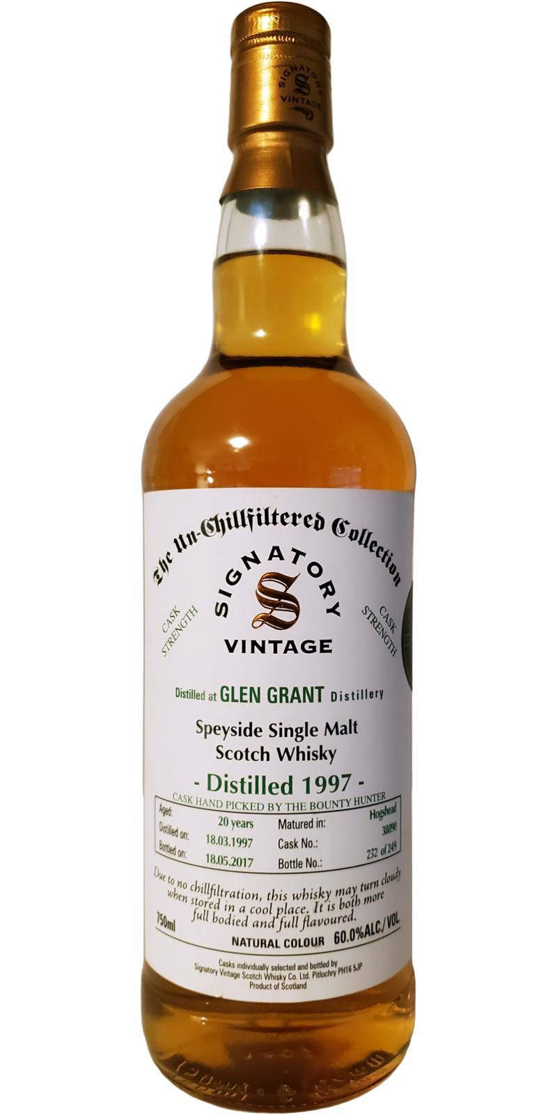 Glen Grant 1997 SV The Un-Chillfiltered Collection - Cask Strength