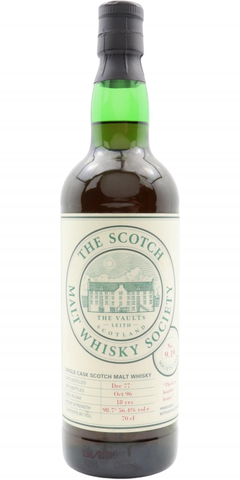 Glen Grant 1977 SMWS 9.19 Thick as heather honey