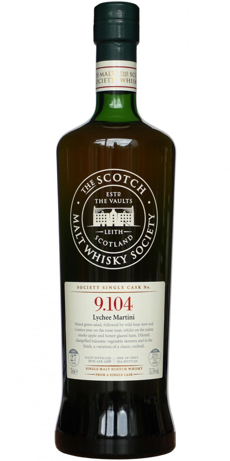 Glen Grant 1988 SMWS 9.104 Lychee Martini