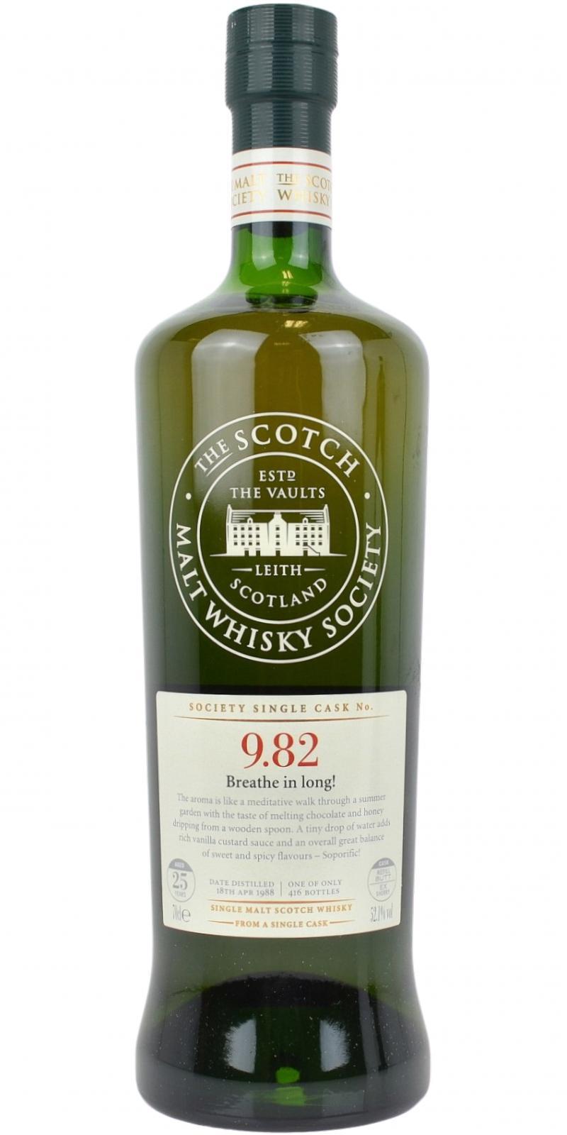 Glen Grant 1988 SMWS 9.82 Breathe in long!