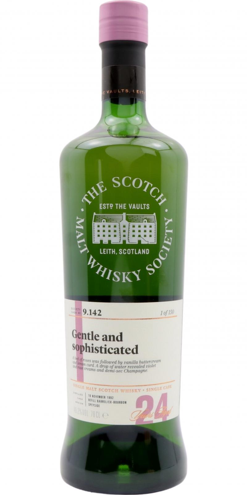 Glen Grant 1992 SMWS 9.142 Gentle and sophisticated